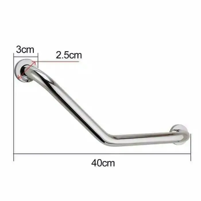 Pegangan Kamar Mandi Stainless Steel Model L 40cm 2