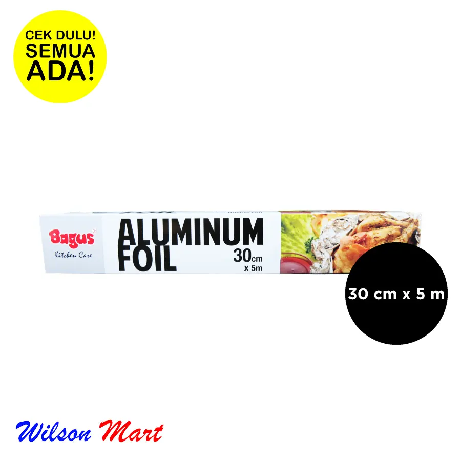 BAGUS ALUMINUM FOIL 30 CM X 5 M