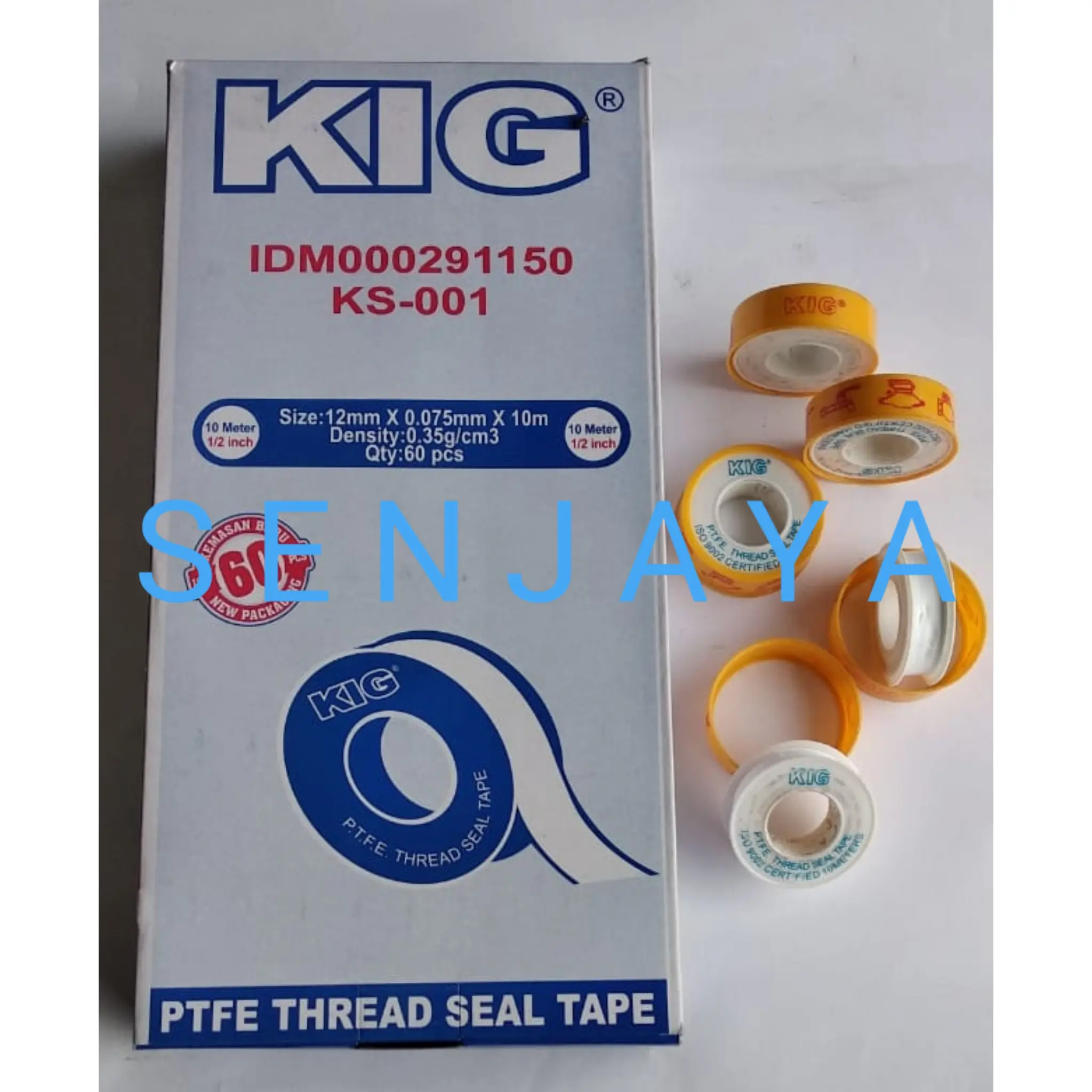 Sealtape seal tape seltip isolasi putih untuk kran air panjang 10 mete