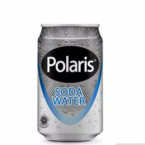 POLARIS SODA WATER [1 DUS Isi 24 Kaleng x 330ml] - Air Soda Bening Tawar - Beli Banyak = Makin Murah!!!