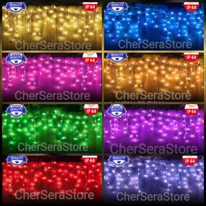 Lampu Tirai Satu Warna 3 meter x 60cm