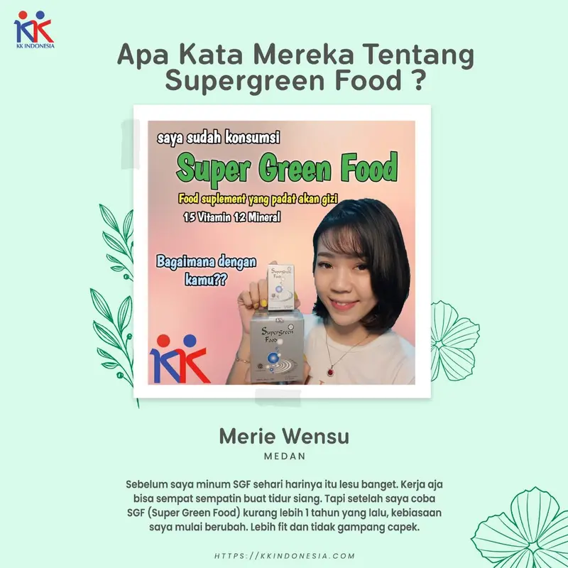Supergreen Food SGF Suplemen Chlorella Spirulina Alami (50 Tab) 4