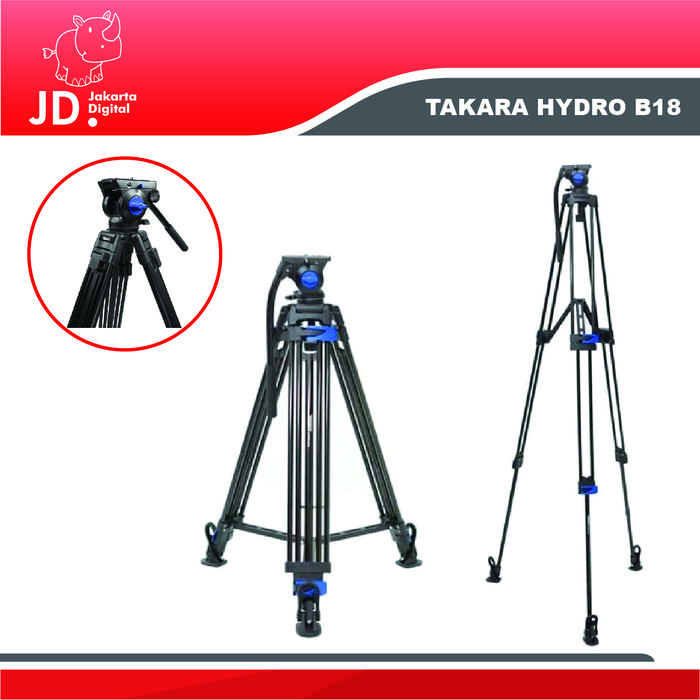 Gambar Takara HYDRO B18 Video Tripod Professional dari Jakarta Digital 8 Kota Administrasi Jakarta Pusat Tokopedia