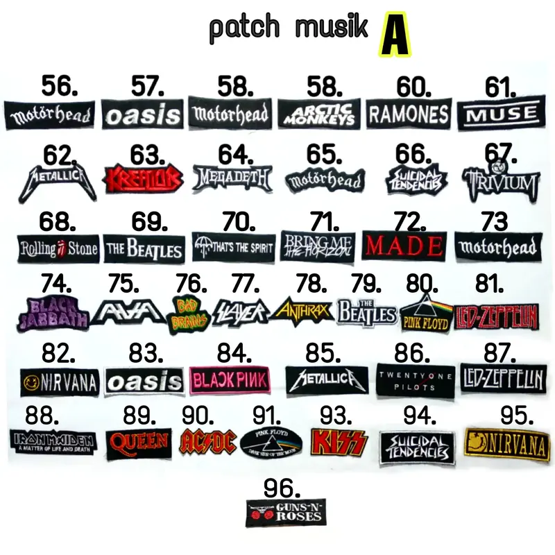 patch, bordir, emblem, patchbordir band musik 3