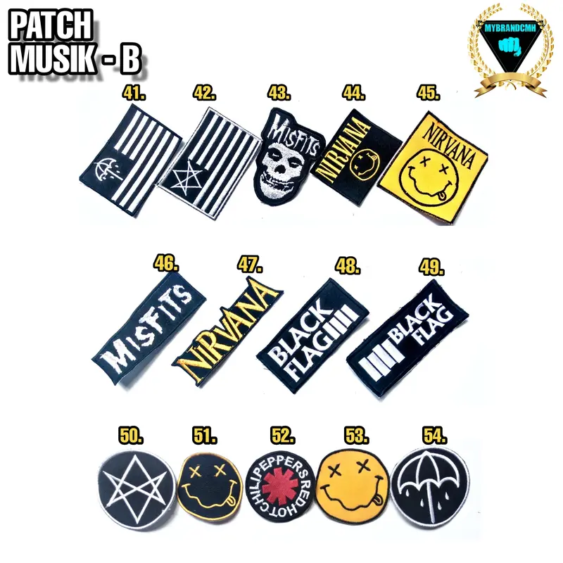 patch, bordir, emblem, patchbordir band musik 1