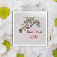 Gambar Bros bentuk Daun silver dari Sahabat Buku Anak Kab. Tangerang 1 Tokopedia