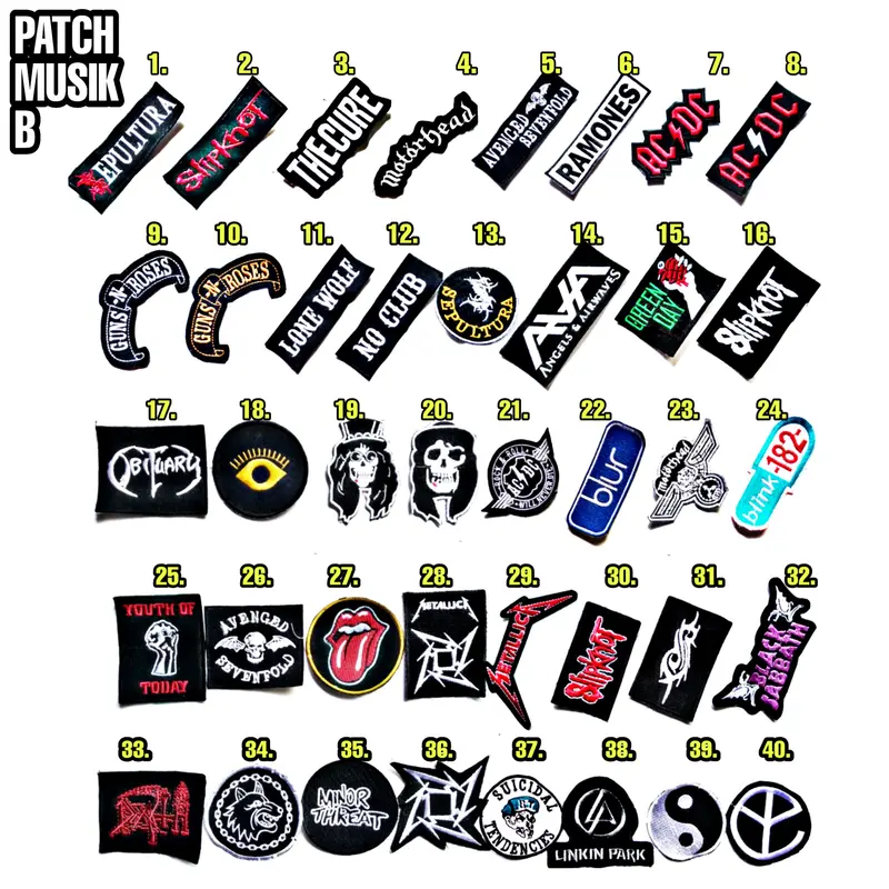 patch, bordir, emblem, patchbordir band musik 2