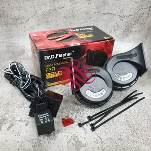 KLAKSON KEONG DR D FISCHER GERMAN 12V + CABLE RELAY SET BOSCH / HELLA