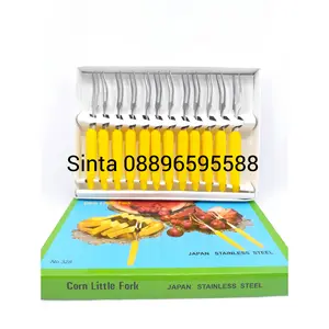 12Pcs Garpu Jagung Kecil