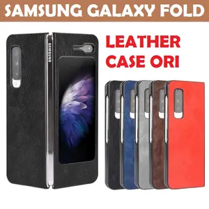 SAMSUNG GALAXY FOLD 1 LEATHER CASE HARDCASE ORI CASING FLIP COVER