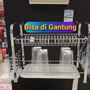 Rak Piring Bisa Digantung di Dinding Atau Duduk /Rak Piring Serbaguna
