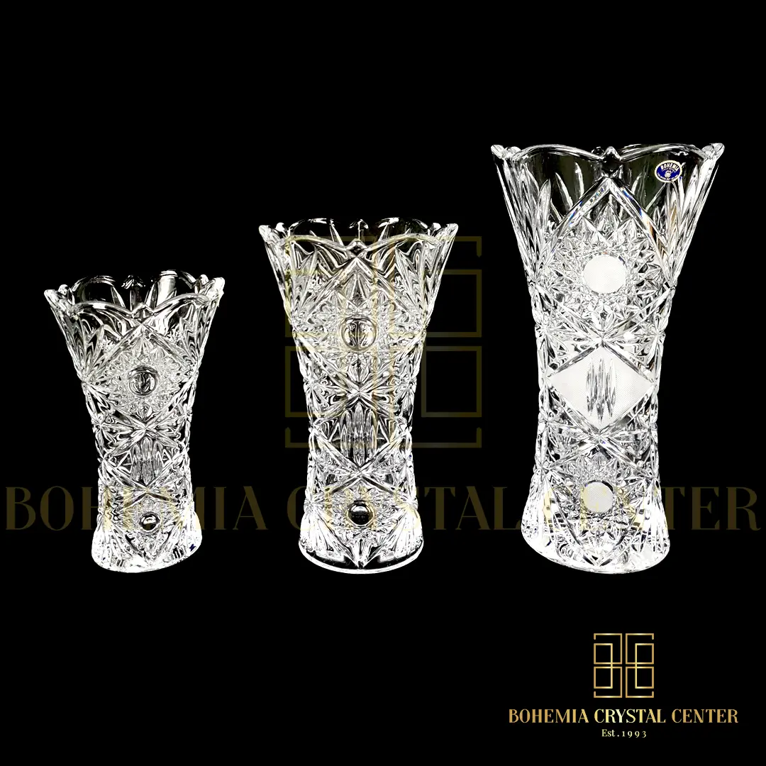 Vas Bunga Kristal Bentuk Hourglass - Czech Crystal Premium | BCC