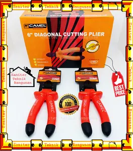 TANG-TANG POTONG LISTRIK-TANG KABEL 6" INCH CAMEL
