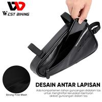 Gambar Tas Sepeda Segitiga West Biking Tas Sepeda 3L Waterproof + Reflective - Hitam dari West Biking Indonesia Jakarta Utara 4 Tokopedia