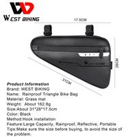 Gambar Tas Sepeda Segitiga West Biking Tas Sepeda 3L Waterproof + Reflective - Hitam dari West Biking Indonesia Jakarta Utara 3 Tokopedia