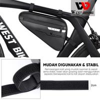 Gambar Tas Sepeda Segitiga West Biking Tas Sepeda 3L Waterproof + Reflective - Hitam dari West Biking Indonesia Jakarta Utara 5 Tokopedia