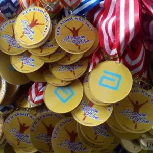 medali akrilik 2sisi custom/medali kejuaraan/medali wisuda/medali cust