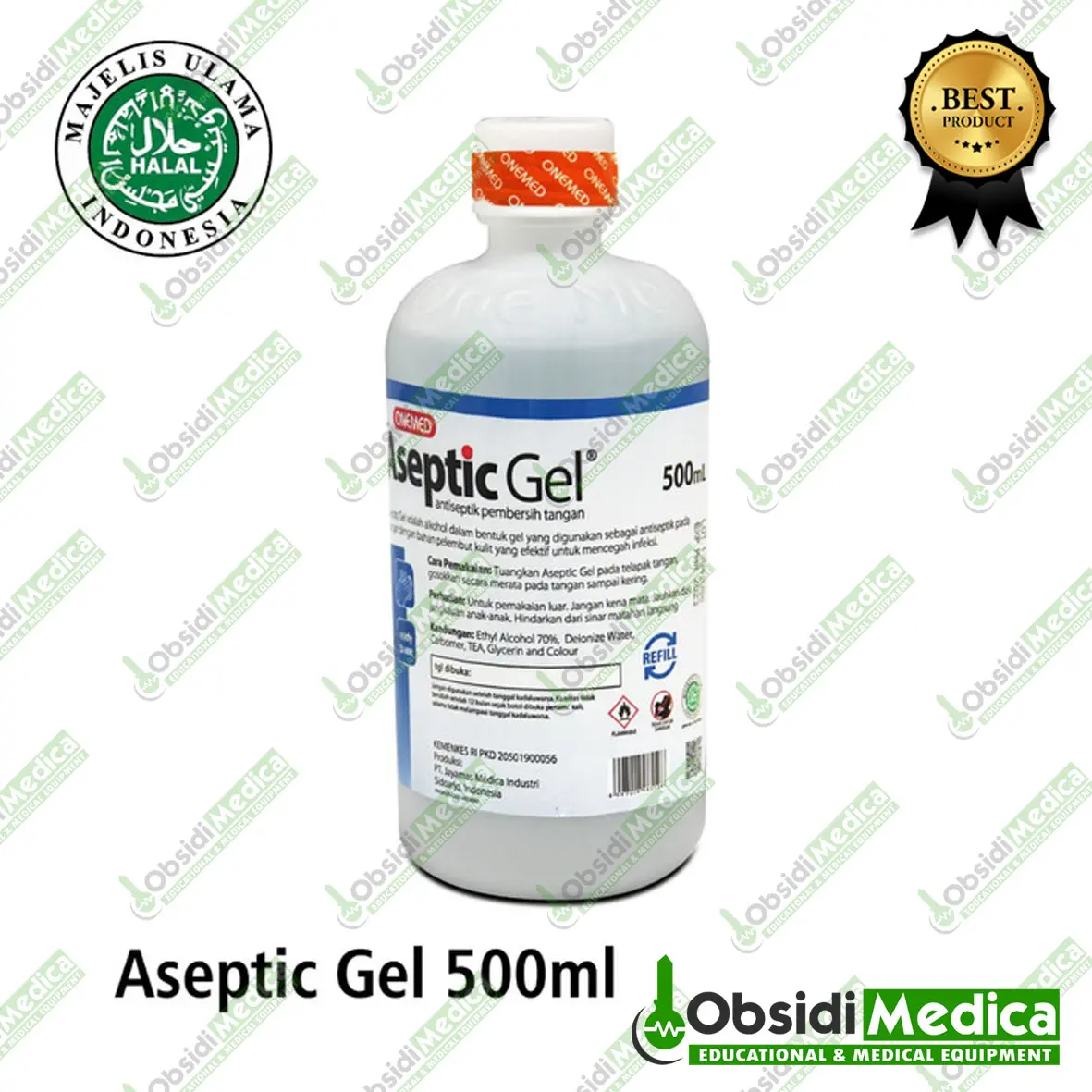 Aseptic Gel 500ml refill OneMed