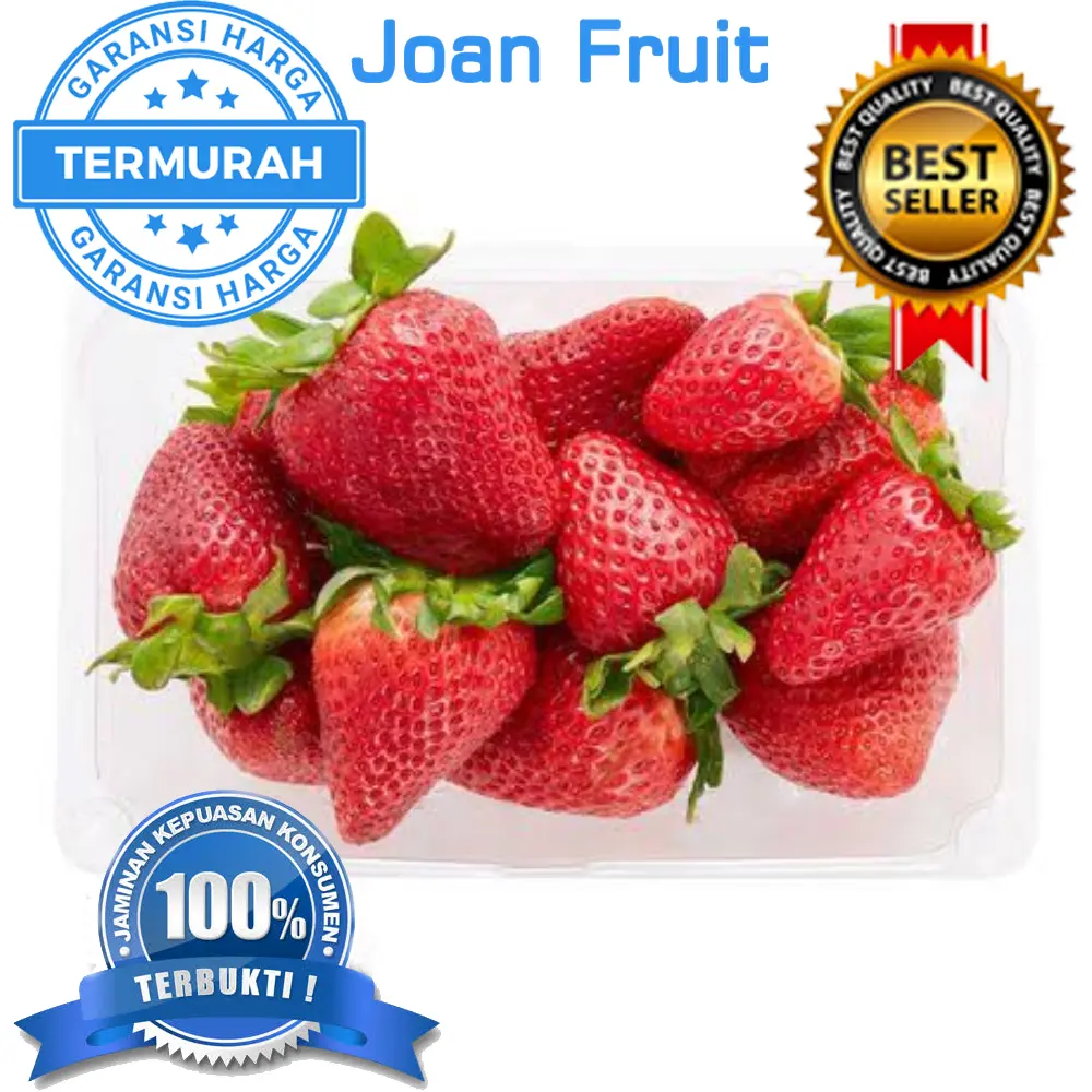 PROMO TERMURAH 1kg Strawberry Frozen Buah Beku Stroberi Super grade