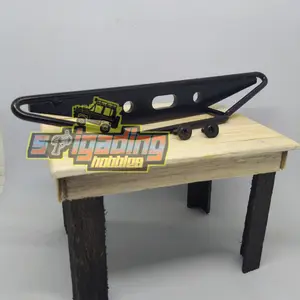 BUMPER BEMPER METAL BELAKANG MN D90 LANDROVER DEFENDER - BLACK