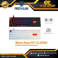 Gambar Rexus Keyboard Gaming Mechanical Daxa M71 Classic - WHITE, RED SWITCH dari Techno Computer Bali Kota Denpasar 1 Tokopedia