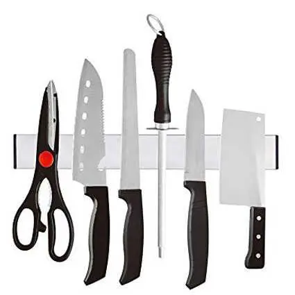 Rak Pisau Magnetic Strip Metal Holder Tool Serbaguna - HK40-300