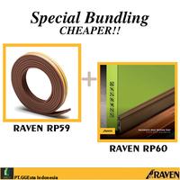 Gambar RAVEN Door Seal Bundling RP60 + RP59 Brown - Penutup Celah Pintu dan Jendela Anti Suara, Serangga & Debu dari GGEsta Indonesia Kota Administrasi Jakarta Barat 1 Tokopedia