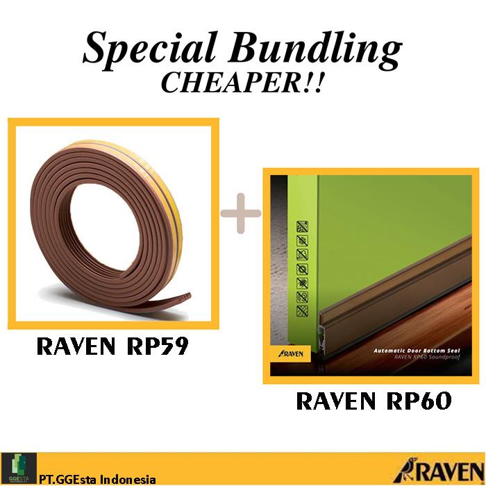 Gambar RAVEN Door Seal Bundling RP60 + RP59 Brown - Penutup Celah Pintu dan Jendela Anti Suara, Serangga & Debu dari GGEsta Indonesia Kota Administrasi Jakarta Barat Tokopedia