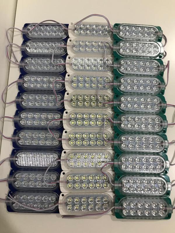 Lampu LED 12 Mata 24 Volt / LED Modul 12 Mata 7W 24V 4