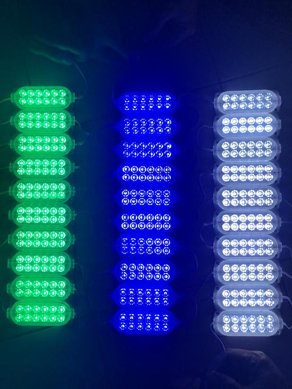 Lampu LED 12 Mata 24 Volt / LED Modul 12 Mata 7W 24V 3