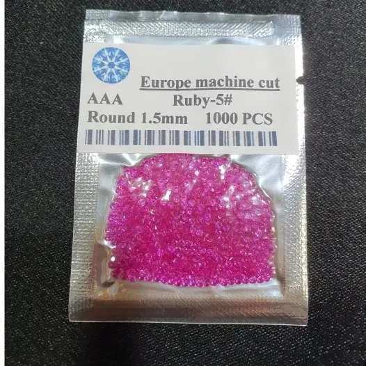 Batu Permata Tabur Sirkon 1.50 mm Red Ruby Cubic Zirconia AAA 1 Pak