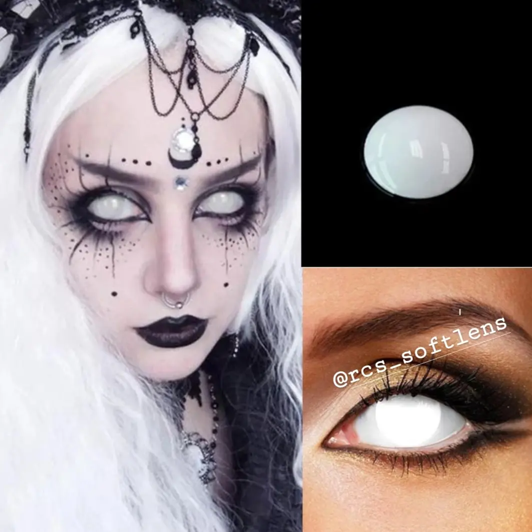 softlens full putih lathi / softlens full hitam softlens cosplay