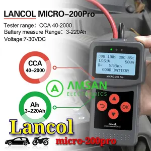 LANCOL micro 200 pro Battery tester alat tes aki mobil dan motor