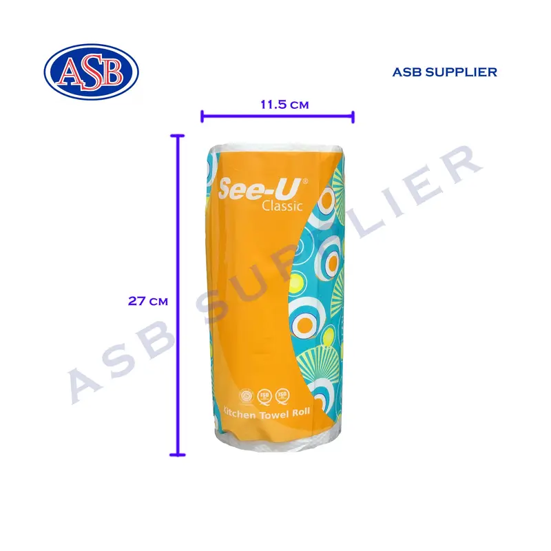 Tissue / Tisu SEE-U Classic Kitchen Towel Roll (135 Sheets) 0