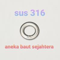 Gambar Ring Plat M6 Stainless 316 - Standar dari ANEKA BAUT SEJAHTERA Kab. Bekasi 1 Tokopedia