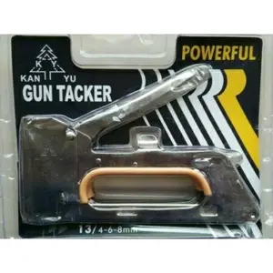 Stapler Staples Gun Tembak Jok Kulit Motor / Gun Tacker 4-6-8m