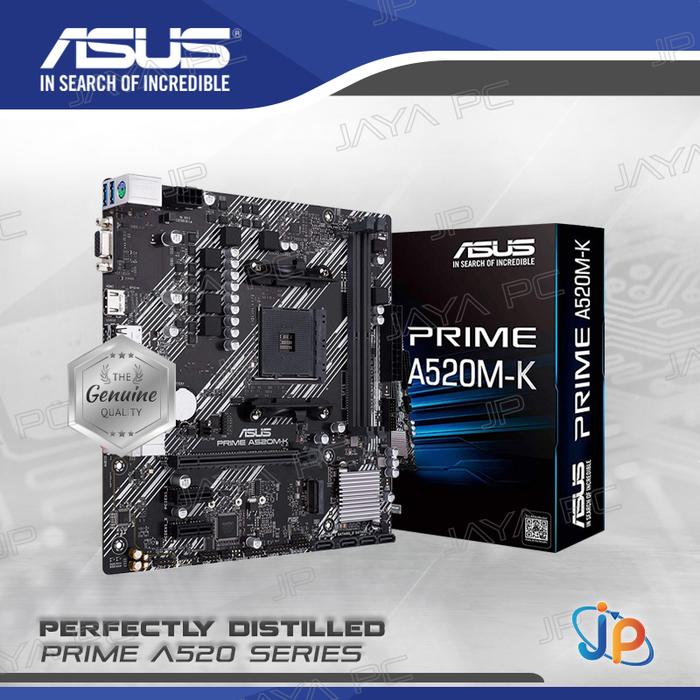 Gambar Motherboard Asus Prime A520M-K (AM4, AMD, A520, DDR4, USB3.2) dari Jaya PC Kota Administrasi Jakarta Pusat Tokopedia