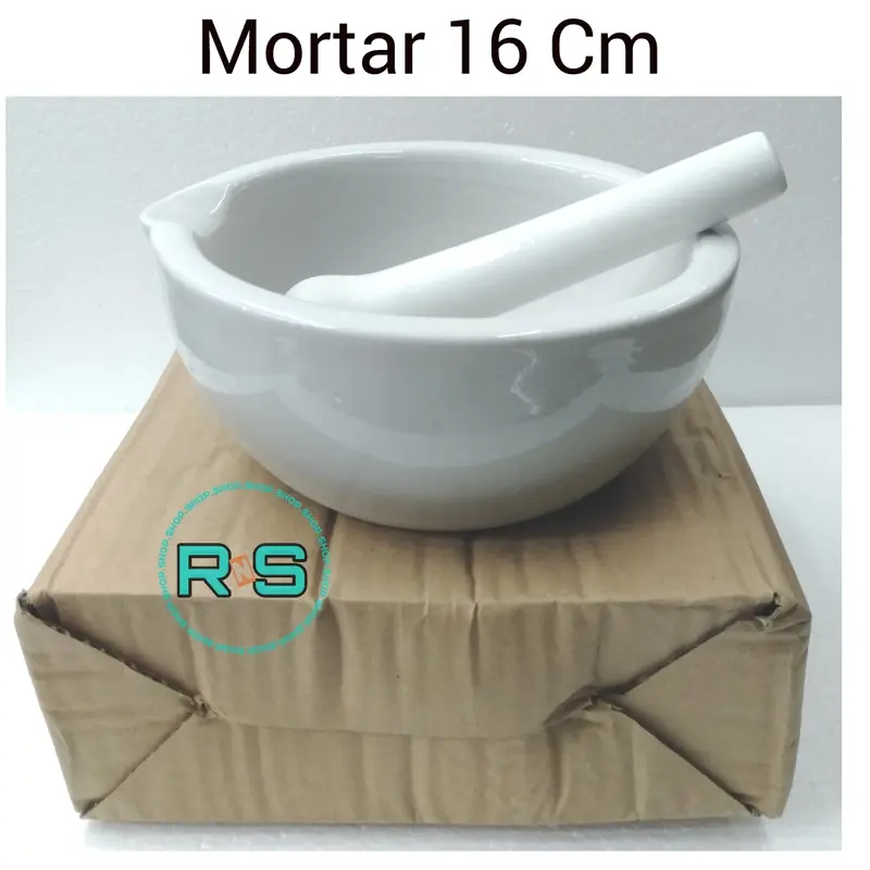 Mortar Penumbuk Penggerus Obat Ukuran 16 Cm 0