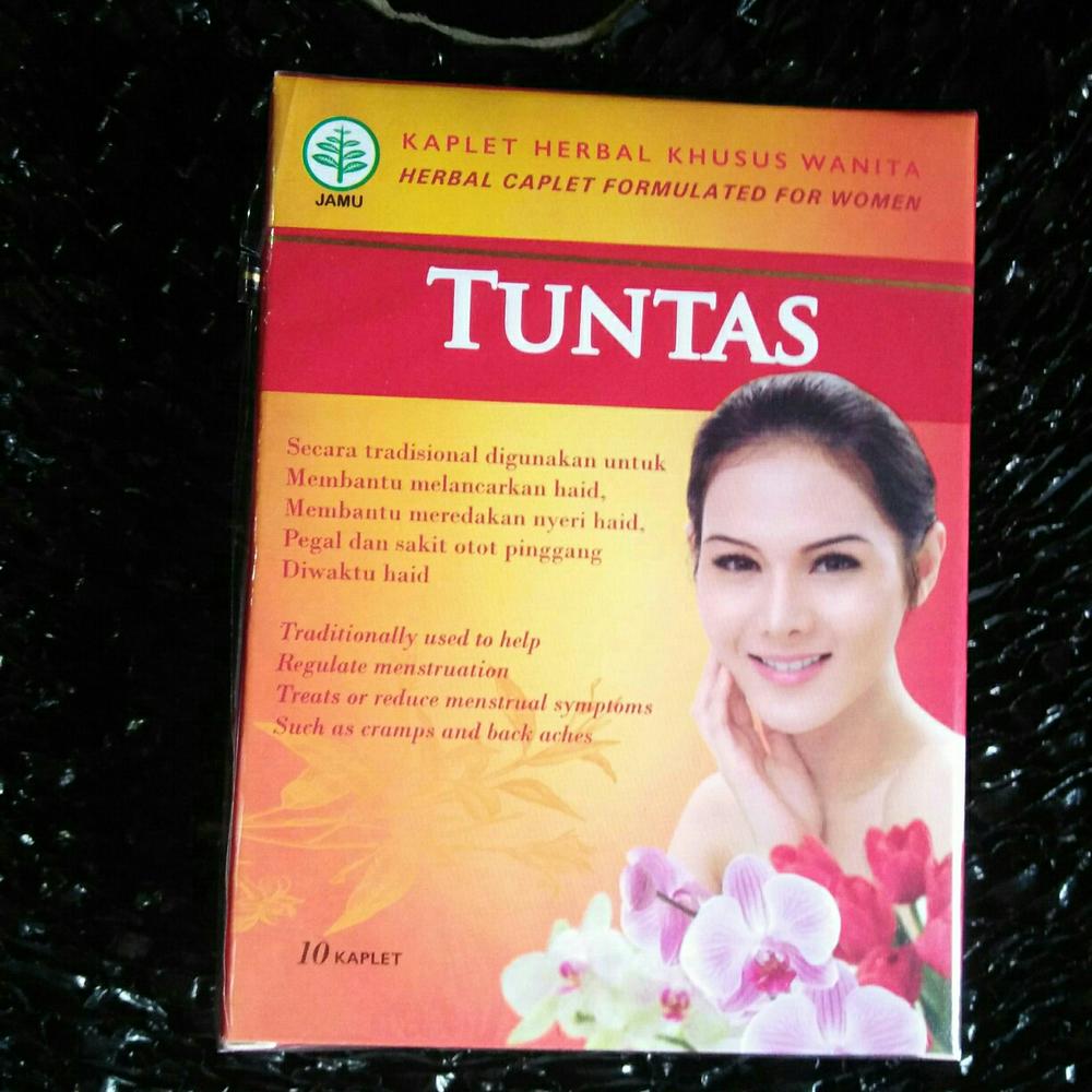 Jamu Herbal Tuntas mengurangi dan memperlancar menstruasi wanita