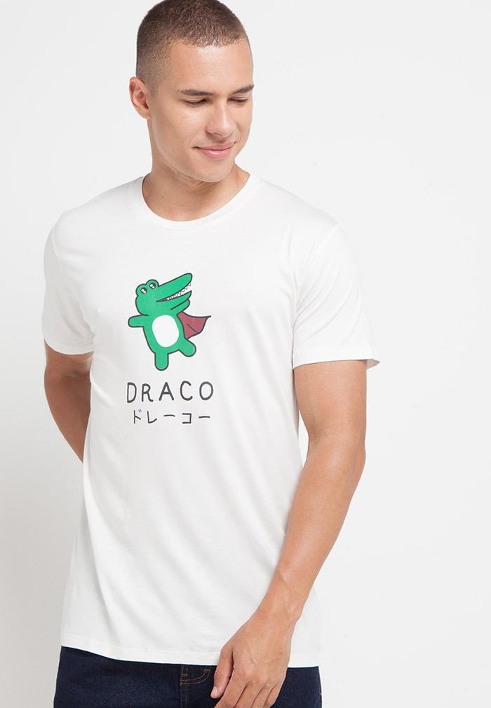 Gambar Baju Kaos Distro Pria Third Day MTG58 draco superman kaos putih - S dari THIRD DAY Kota Bandung Tokopedia