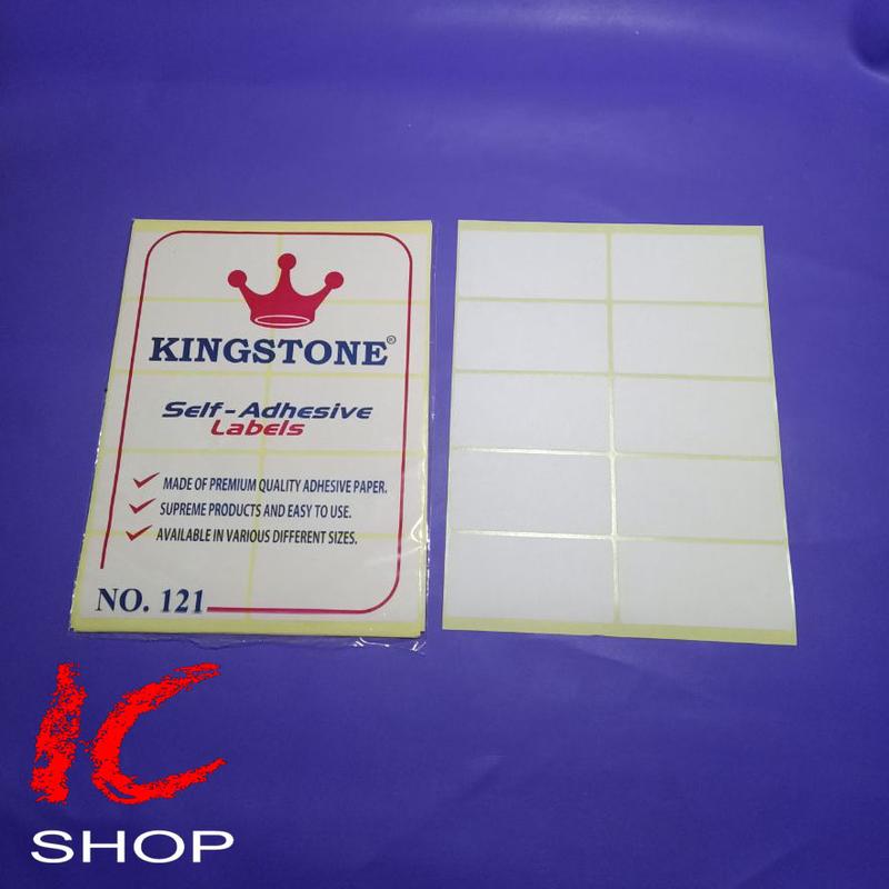 Label Kingstone No. 121 - Self Adhesive Label 121 - Sticker - Shop ...