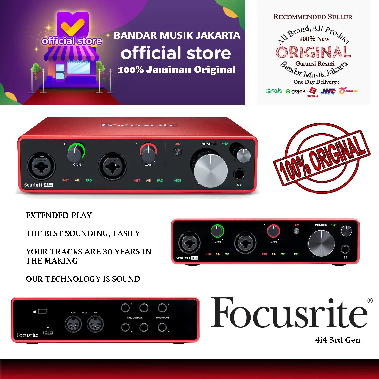 Focusrite 4i4 Soundcard Audio Interface
