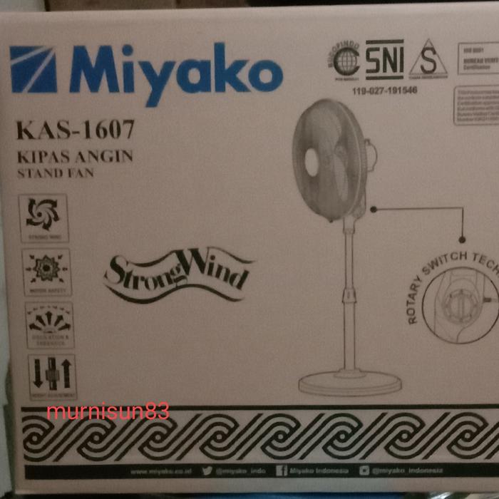 Gambar Kipas angin Miyako KAS 1607 strong wind dari Murni Houseware Kota Medan Tokopedia