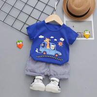Gambar SET ANIMALS CAR 2371 EBV Setelan Kemeja Bayi Laki-laki Lengan Pende dari EXCEL olshop Kota Surabaya 2 Tokopedia