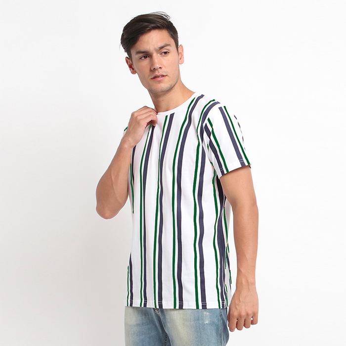 Gambar Rave Habbit Saguna Kaos Pria - White Green dari Rave Habbit Official Jakarta Barat Tokopedia