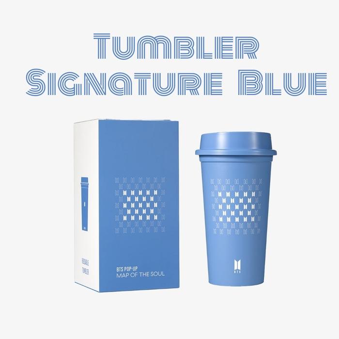 Gambar OFFICIAL BTS POP UP STORE TUMBLER SIGNATURE BLUE dari Utpala Fleur - Florist Kota Surabaya Tokopedia
