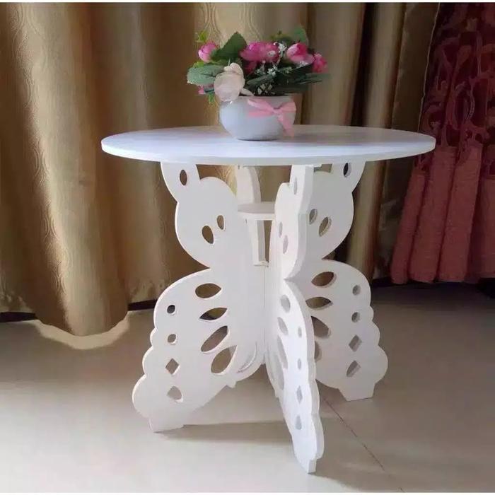 Gambar MEJA NGOPI KUPU-KUPU / BEDSIDE SERBAGUNAMULTI RAK COFFEE TABLE MURAH dari ASG27 Kota Medan Tokopedia