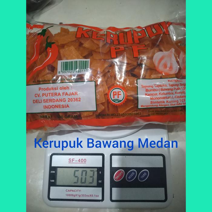 Gambar Kerupuk PF Bawang Medan 500gr dari ELMONSHOP Kota Administrasi Jakarta Timur Tokopedia