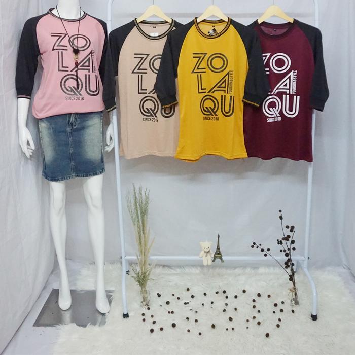 Gambar KAOS oblong wanita model KIMONO,lengan 3/4, ARZ08_E dari vellnickshop Jakarta Barat Tokopedia