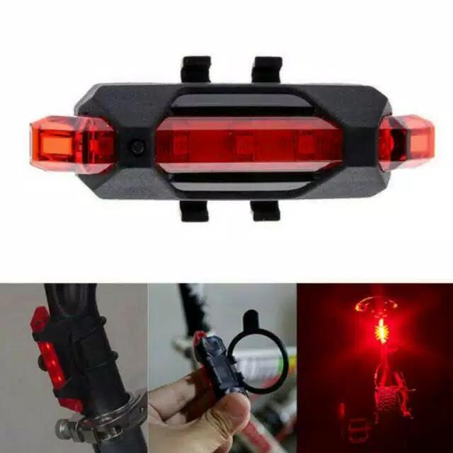 Gambar Lampu LED cas charge dengan kabel USB sepeda bicycle dari Phiphii Shop Kota Surabaya Tokopedia